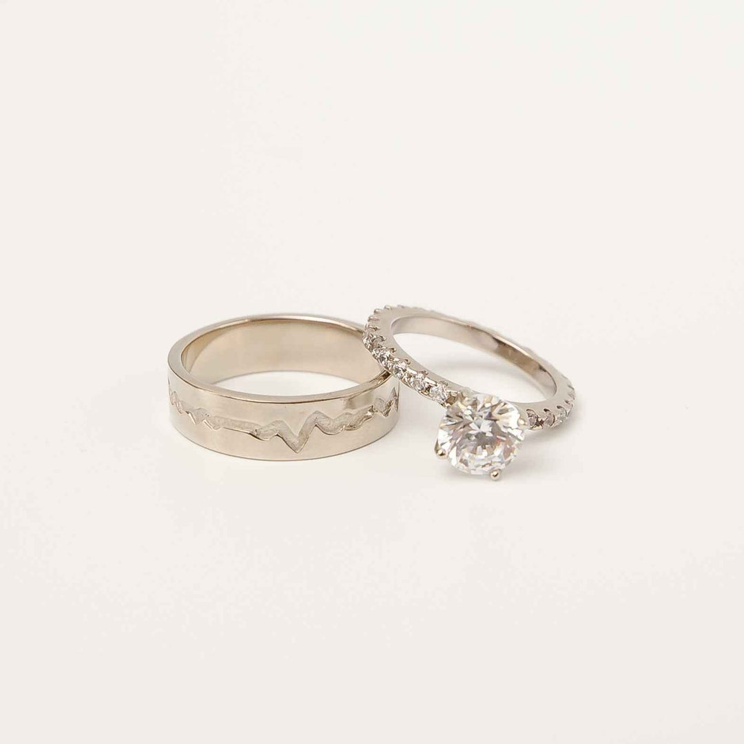 Ethereal Commitment Couple Ring