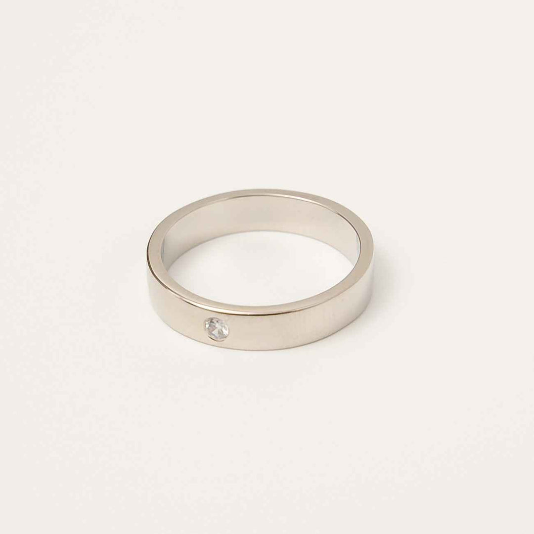 Round Diamond Solitaire Wedding Ring For Men