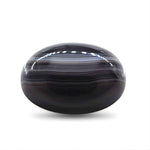 Load image into Gallery viewer, 12.9Ct Natural Black and Grey Sulemani Hakik Oval Gemstone
