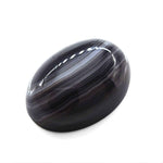 Load image into Gallery viewer, 12.9Ct Natural Black and Grey Sulemani Hakik Oval Gemstone
