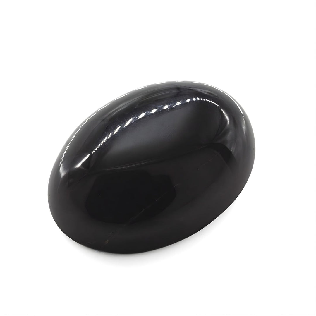 12.9Ct Natural Black and Grey Sulemani Hakik Oval Gemstone