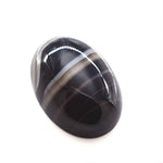 Load image into Gallery viewer, 12.5Ct Natural Black and Grey Sulemani Hakik Oval Gemstone
