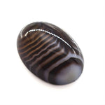 Load image into Gallery viewer, 12.5Ct Natural Black and Grey Sulemani Hakik Oval Gemstone
