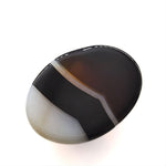 Load image into Gallery viewer, 11.8Ct Natural Black and Grey Sulemani Hakik Oval Gemstone
