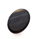 Load image into Gallery viewer, 12.5Ct Natural Black and Grey Sulemani Hakik Oval Gemstone
