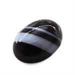 Load image into Gallery viewer, 11.8Ct Natural Black and Grey Sulemani Hakik Oval Gemstone
