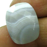 Load image into Gallery viewer, Certified 13.91Ct Natural White Agate Cushion Checker Cut Gemstone
