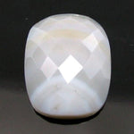Load image into Gallery viewer, 16Ct Natural White Agate Cushion Checker Cut Gemstone
