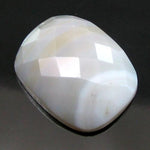 Load image into Gallery viewer, 16Ct Natural White Agate Cushion Checker Cut Gemstone
