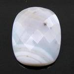Load image into Gallery viewer, 16.1Ct Natural White Agate Cushion Checker Cut Gemstone
