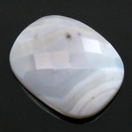 Load image into Gallery viewer, 16.1Ct Natural White Agate Cushion Checker Cut Gemstone
