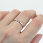 Load image into Gallery viewer, Badass - Tiny Message Ring in Sterling Silver
