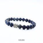 Load image into Gallery viewer, Natural Lapis stones With Buddha Face Reiki Healing Meditation and Protections Crysta Beads Wrist Bracelet
