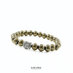 Load image into Gallery viewer, Natural Golden Stones Beads Reiki Healing Buddha face Bracelet
