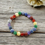Load image into Gallery viewer, 7 Chakras Reiki Healing Meditation and Protections Crystal Beads Bracelet for Men and Women
