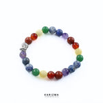 Load image into Gallery viewer, 7 Chakras Reiki Healing Meditation and Protections Crystal Beads Bracelet for Men and Women
