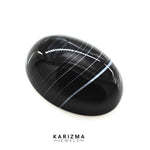 Load image into Gallery viewer, 12.4Ct Natural Black and Grey Sulemani Hakik Oval Gemstone
