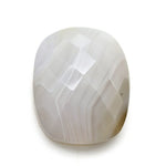 Load image into Gallery viewer, 13.7Ct Natural White Agate Cushion Checker Cut Gemstone
