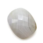 Load image into Gallery viewer, 13.7Ct Natural White Agate Cushion Checker Cut Gemstone
