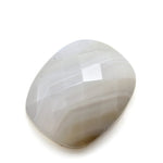 Load image into Gallery viewer, 13.7Ct Natural White Agate Cushion Checker Cut Gemstone
