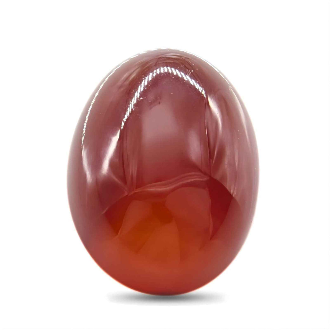 12.7Ct Natural Orange Agate (Hakik) Oval Gemstone