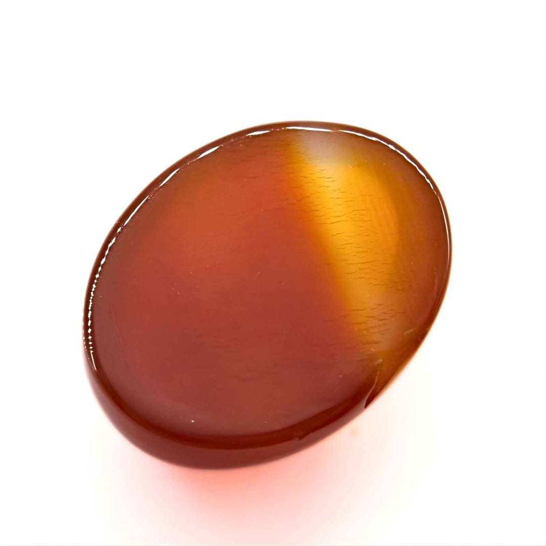 11.3Ct Natural Orange Agate (Hakik) Oval Gemstone
