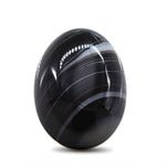 Load image into Gallery viewer, 12.8Ct Natural Black and Grey Sulemani Hakik Oval Gemstone
