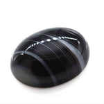 Load image into Gallery viewer, 12.8Ct Natural Black and Grey Sulemani Hakik Oval Gemstone
