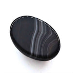Load image into Gallery viewer, 13.3Ct Natural Black and Grey Sulemani Hakik Oval Gemstone

