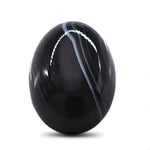 Load image into Gallery viewer, 12.9Ct Natural Black and Grey Sulemani Hakik Oval Gemstone
