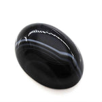 Load image into Gallery viewer, 12.9Ct Natural Black and Grey Sulemani Hakik Oval Gemstone
