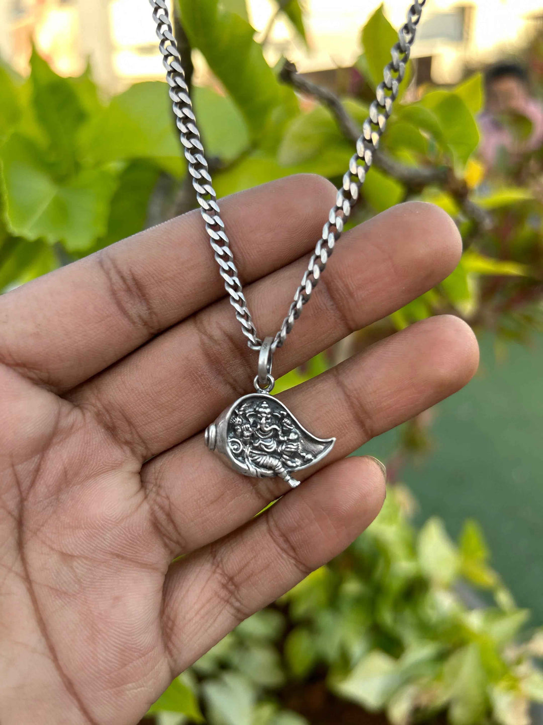 Mahaganpati 925 Ganesha Silver Pendant | Ganesh Locket | Vidhata Jewels