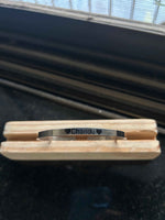 Load image into Gallery viewer, Personalized Bracelet Cuff - Sterling Silver bangle
