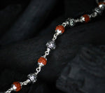Load image into Gallery viewer, Rudraksha Om Silver Bracelet
