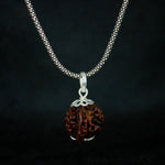 Load image into Gallery viewer, Ganesh Mukhi Rudraksha With Oxidised Silver Chain
