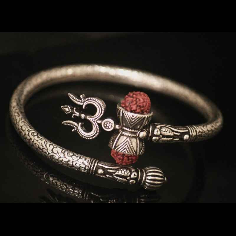 New trishul bangle with rudraksha