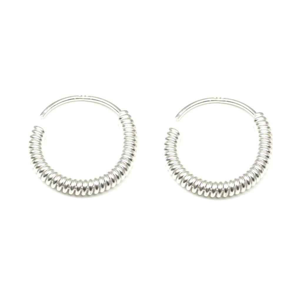 Real Silver Men Women Earring
