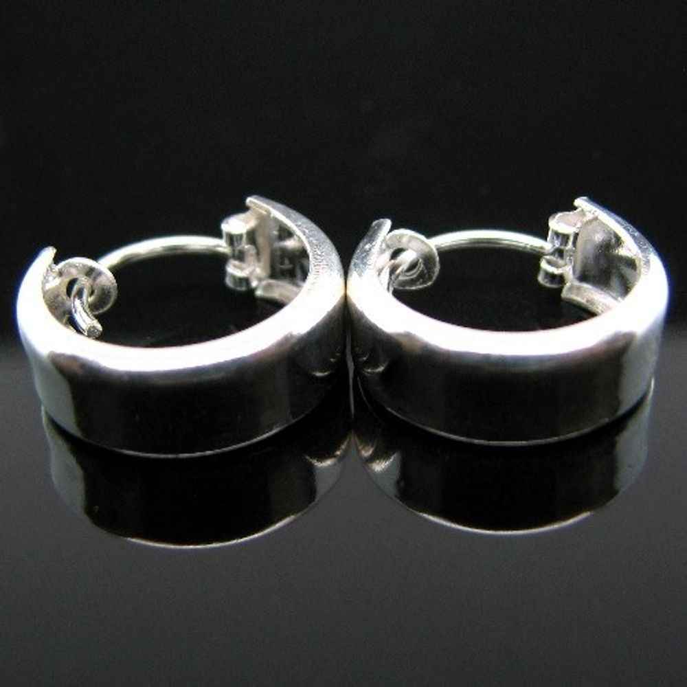 925 Sterling Silver Hoop Style Earrings