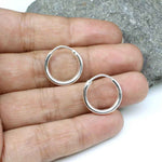 Load image into Gallery viewer, Sterling Silver Plain Earrings for Girls
