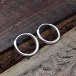 Load image into Gallery viewer, Sterling Real Silver Plain Earrings
