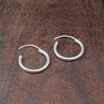 Load image into Gallery viewer, Sterling Real Silver Plain Earrings
