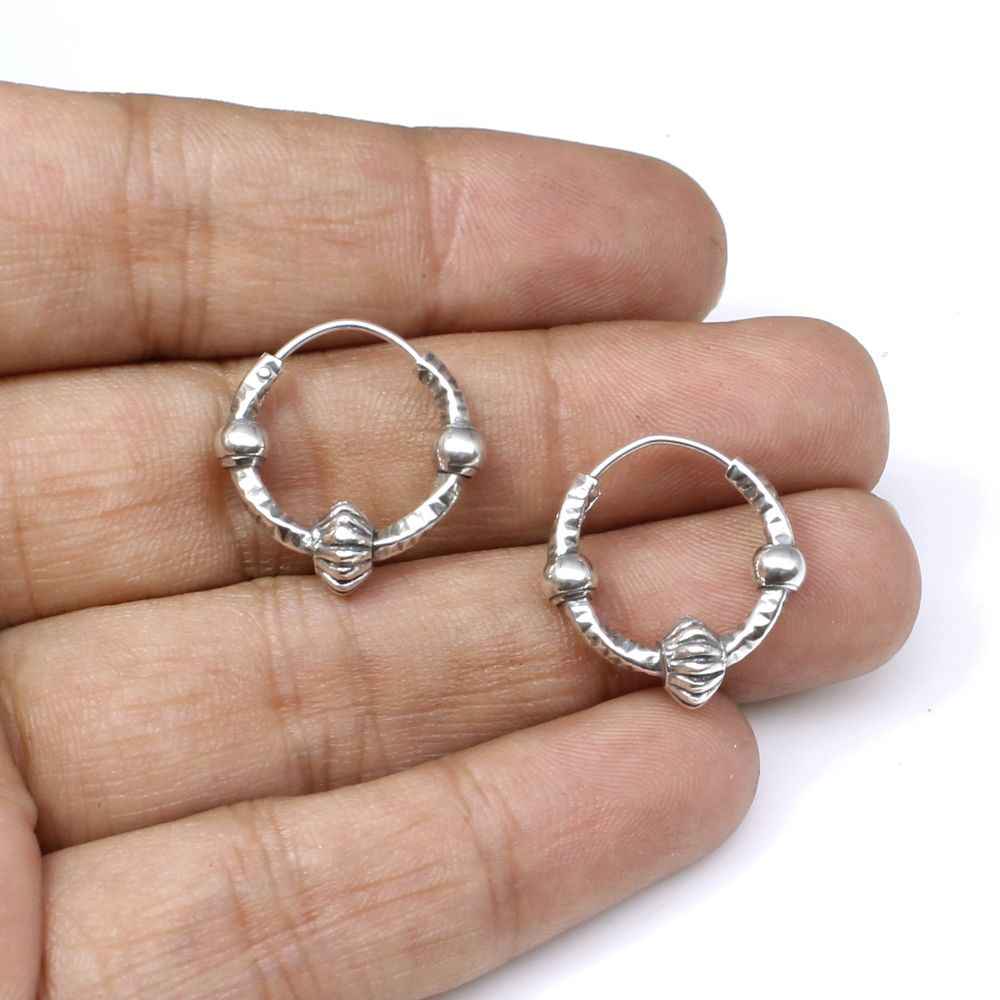 925 oxidized sterling silver earrings