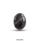 Load image into Gallery viewer, 12.40Ct Natural Black and Grey Sulemani Hakik Oval Gemstone
