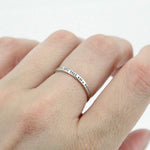 Load image into Gallery viewer, Personalized Tiny Message Ring in Sterling Silver

