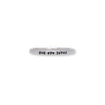 Load image into Gallery viewer, You Are Loved - Tiny Message Ring in Sterling Silver
