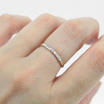 Load image into Gallery viewer, You Are Loved - Tiny Message Ring in Sterling Silver
